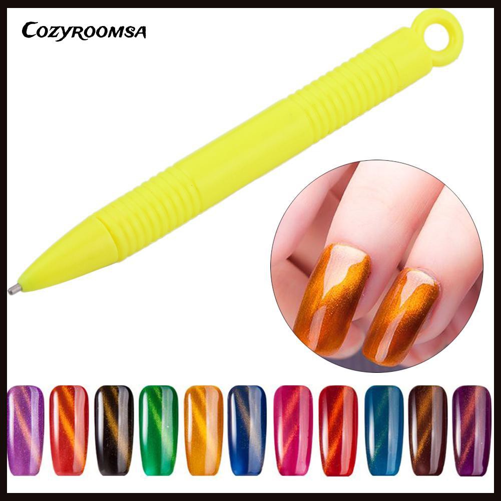 Bút Gel Nam Châm Mắt Mèo 3d Tự Trang Trí Móng Tay Tiện Dụng