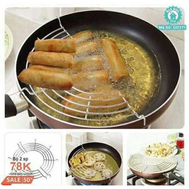 Gác chảo dầu mỡ size to