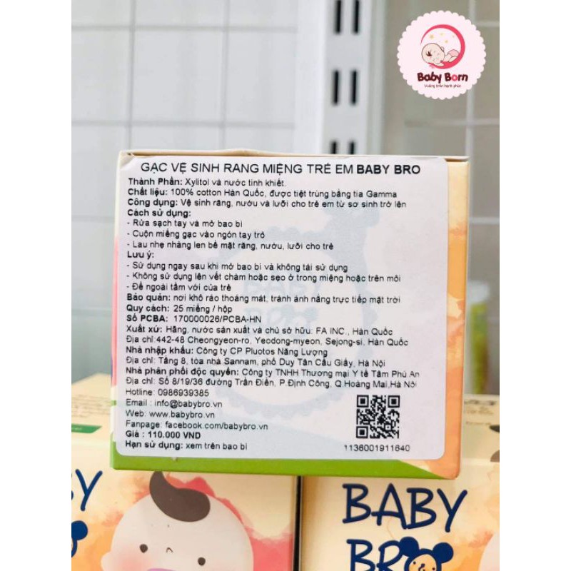 Gạc rơ lưỡi Baby Bro - Hàn Quốc