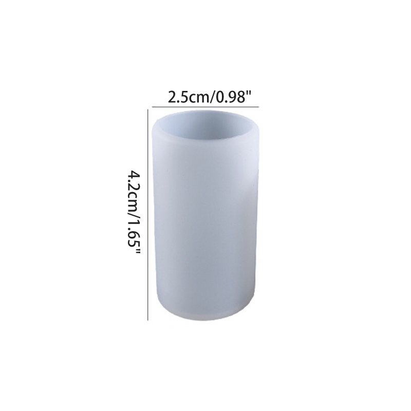 Khuôn Silicone Làm Nến Thủ Công Hình Trụ Bằng Resin Epoxy Pha Lê