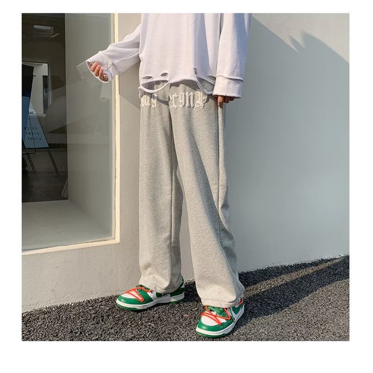 Quần Dài Thể Thao In Chữ Phong Cách Hip Hop Mỹ TF1 Thời Trang Cho Nam