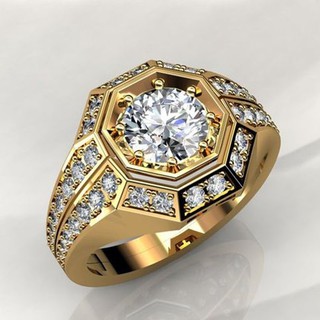 Nhẫn vàng 18K sang trọng cho nữ / Nhẫn đính hôn kim cương