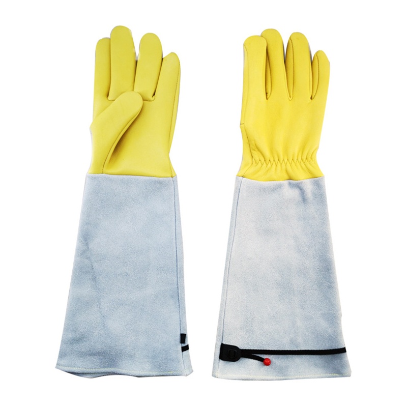 Găng Tay Da Dáng Dài Chống Đâm Thủng Cho Nam Nữ