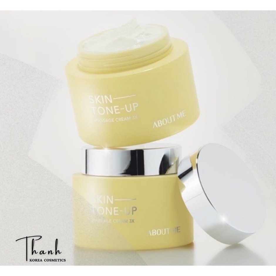 Kem Detox Massage Mặt ABOUT ME SKIN TONE UP 3X, Thải Độc Làm Sạch Sâu, Tẩy Da Chết 150ml