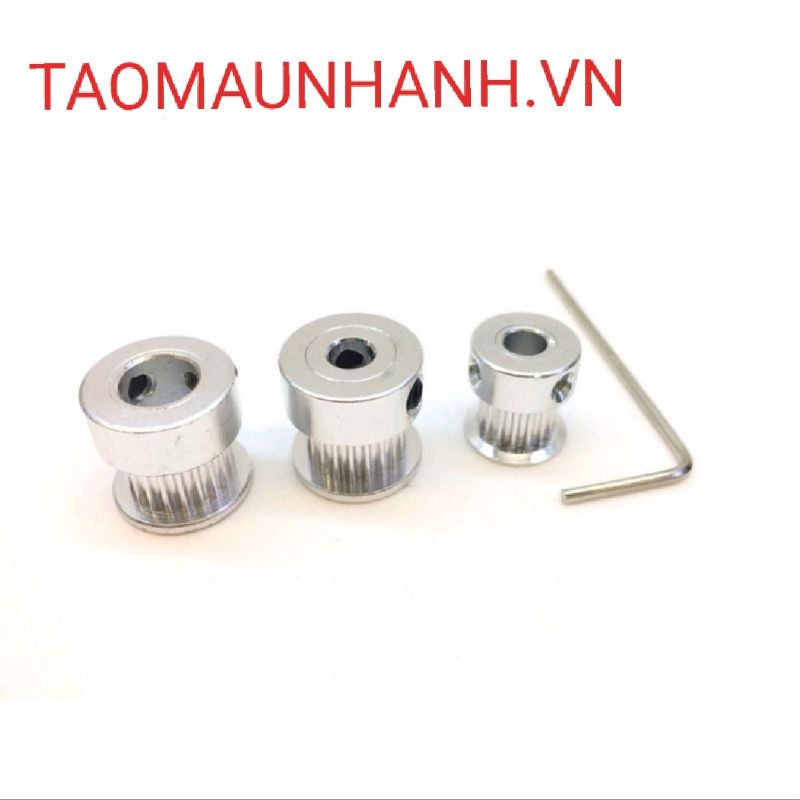 PuLy GT2 bản 6mm, 20 răng, trục 5mm