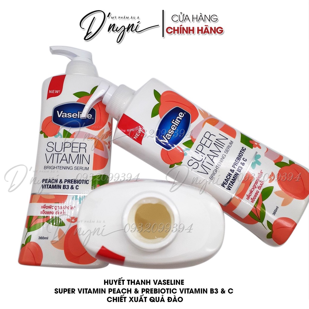 Lotion Sữa Dưỡng Thể Huyết Thanh Vaseline Super Vitamin Thái Lan 360 ml