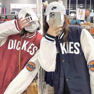 Unisex áo khoác nam nữ đẹp bomber in chữ dickies - áo khoác form rộng