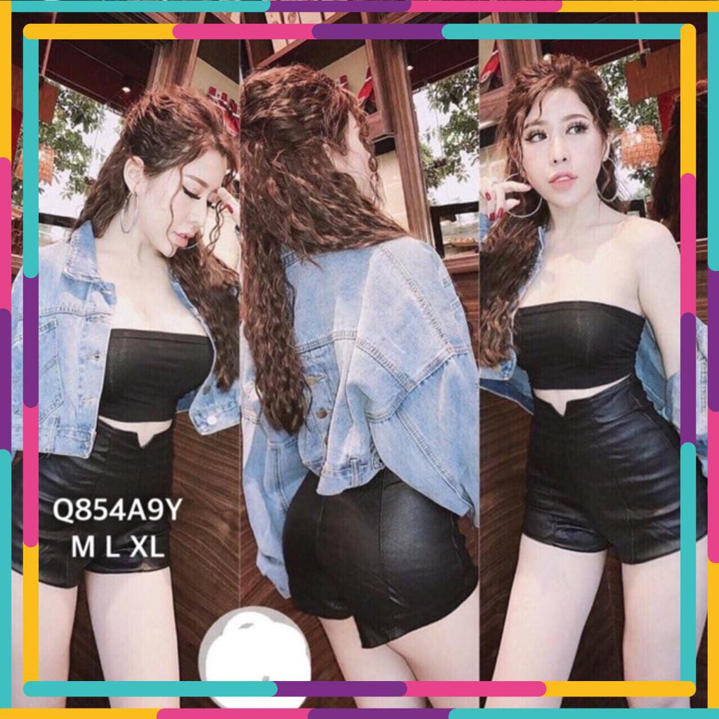 [ Hỗ trợ 10k đơn 20k ] Quần da siêu cao dáng chuẩn - cherrystore1996