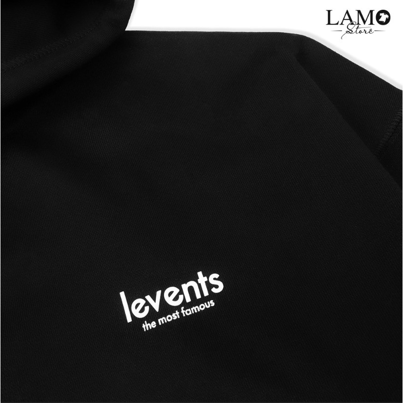 Áo Hoodie LEVENTS Mini Logo Black Lamo Store