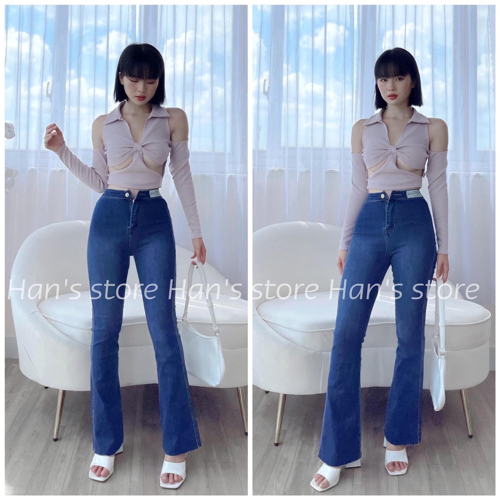 ÁO CUTOUT CÓ CỔ SIÊU CÁ TÍNH (ẢNH THẬT 1OO%)