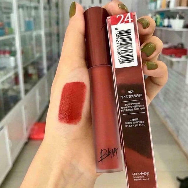 [Bạn mới nhập COSHBM -50% đơn 0Đ] Son kem Bbia Last Velvet Lip Tint Full màu 21 22 23 24 25 36 38