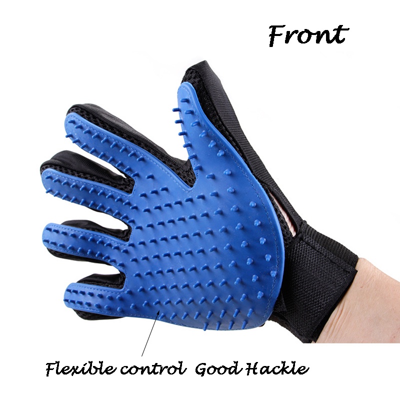 Găng tay chải lông bằng cao su cho thú cưng