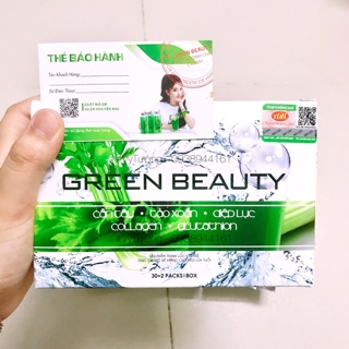 (full hộp) Nước ép cần tây tảo xoắn green beauty