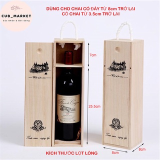 Hộp gỗ đựng chai rượu - Hộp gỗ thông