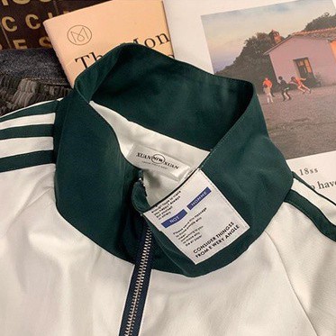 Áo Khoác Bóng Chày Cổ Đứng Dáng Rộng Phong Cách Hàn Quốc Cho Nam Giới