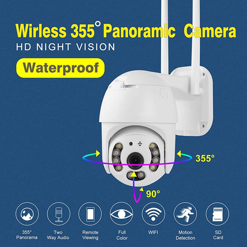 Camera Giám Sát - Camera An NIinh - Camera Hình Cầu Xoay 360 độ, Chống Nước, Độ Phân Giải 1920x1080P Cực Nét