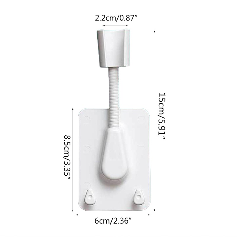 Giá Đỡ Đầu Vòi Hoa Sen 2 Móc Gắn Tường Nhà Tắm Chống Thấm Nước