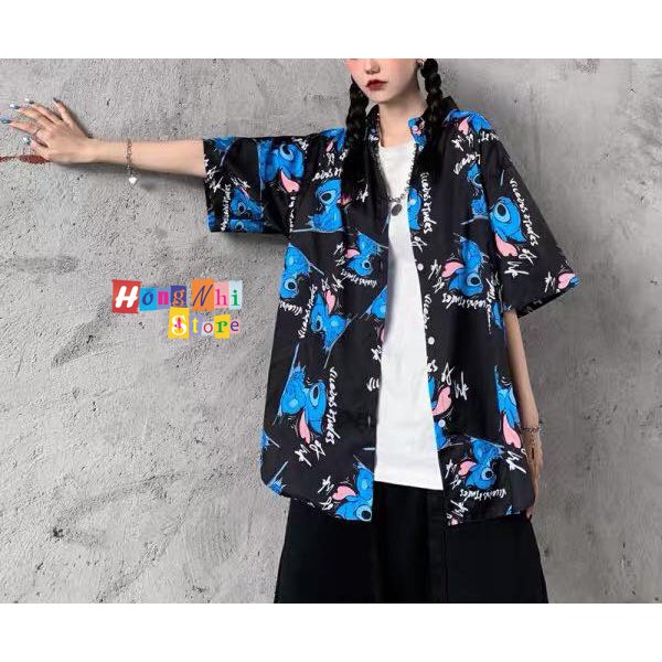 Áo Sơ Mi Hoạ Tiết Tay Lỡ Dáng Rộng, Sơ Mi Hoa Đi Biển, Sơ Mi Con Xanh Tay Lửng Unisex - MM | BigBuy360 - bigbuy360.vn