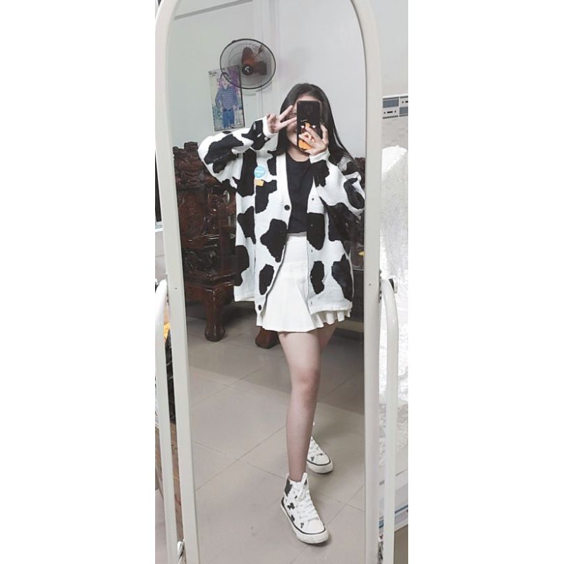 Áo Cardigan Bò Sữa Đáng Yêu (Hàng Sẵn)( Có video thật) | BigBuy360 - bigbuy360.vn