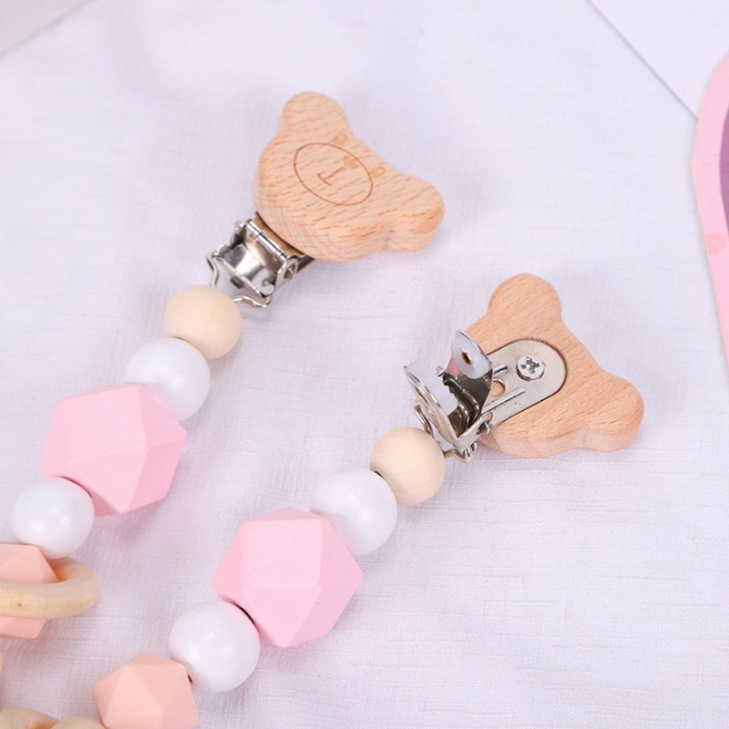 Set 3 Món Đồ Chơi Gồm Vòng Tay / Núm Vú Giả / Kẹp Khóa Đa Ứng Dụng Cho Bé Sơ Sinh Mọc R