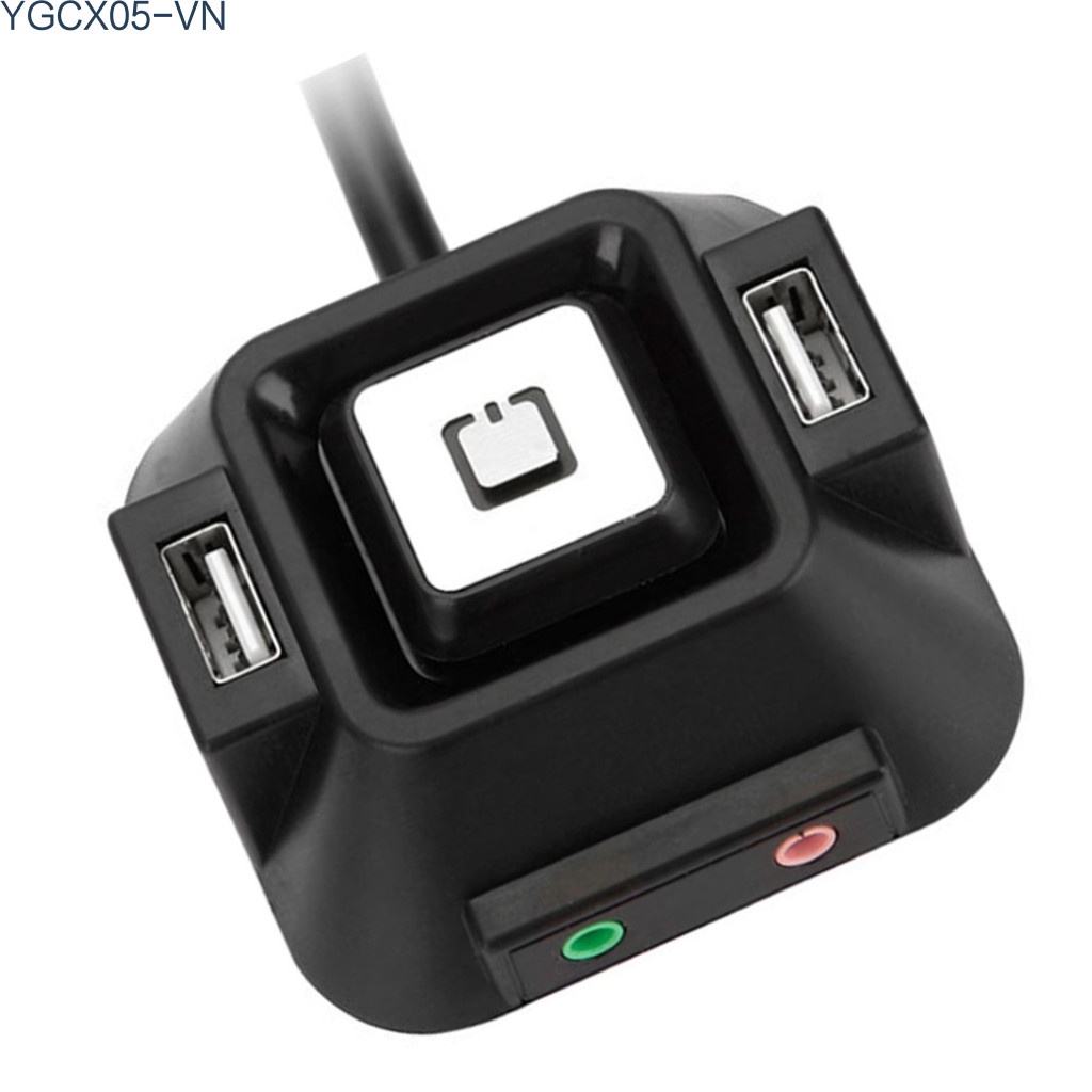 1.2m Computer Desktop Switch Computer PC Case Power Supply on/off Switch Extender Cable with Dual USB Port Dual Audio Plug | BigBuy360 - bigbuy360.vn