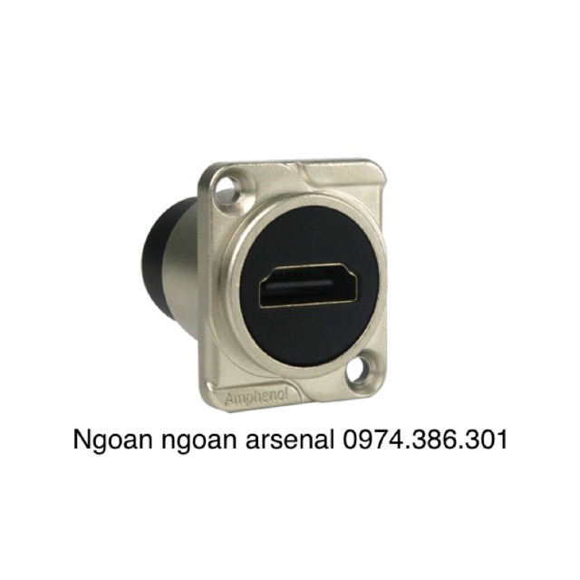 Jack ổ âm tín hiệu HDMI hàng cao cấp nhập khẩu hãng Amphenol. Báo giá 1 cái.