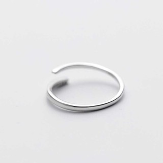 Nhẫn bạc freesize nữa hàng đá HAS – HN237