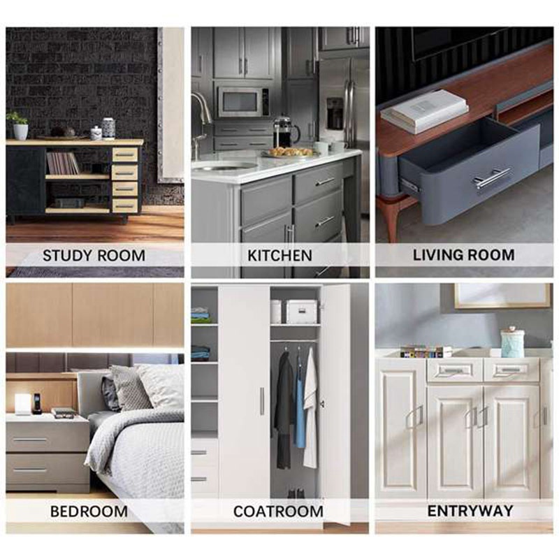 Set 4 Khuôn Làm Khay Phục Vụ Bằng Thép Không Gỉ Tay Cầm Bằng Nhựa Resin Màu Vàng Kim