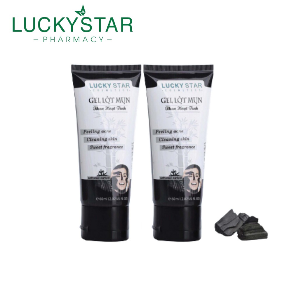 Gel Lột Mụn Than Hoạt Tính Lucky Star Tuýp (60gr)