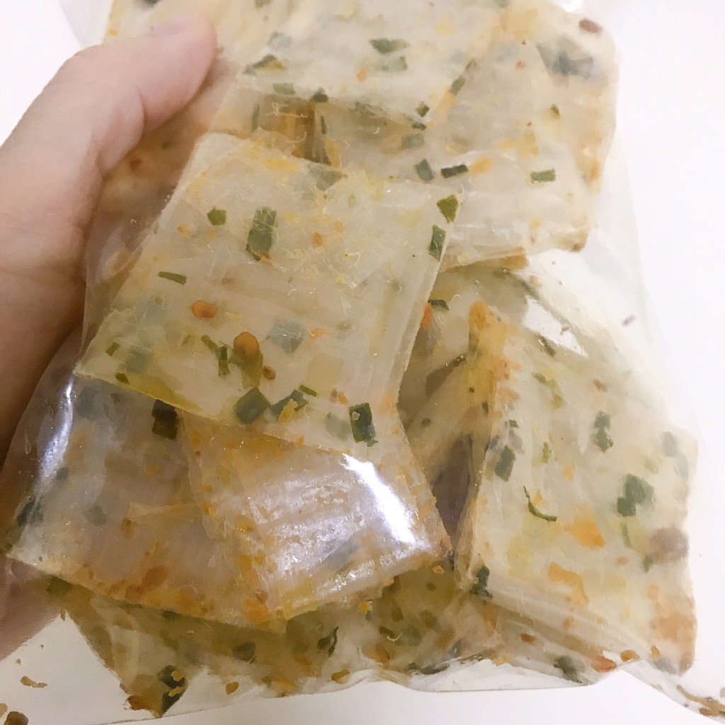 [100 gram] Bánh Tráng trộn cuộn Tôm, Sa Tế / lá chanh / Chà bông tỏi / thập cẩm
