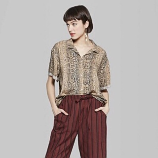 Áo sơ mi da báo Wild Fable xuất xịn