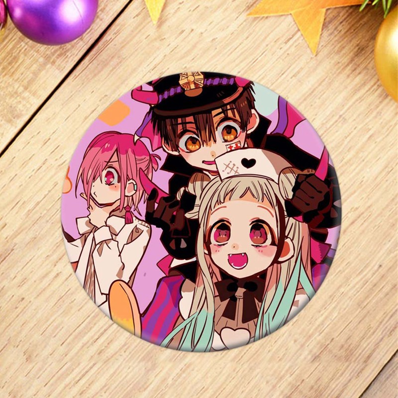 Tmdbyx Ghim Cài Áo In Hình Nhân Vật Yashiro Teru Minamoto Hanako Phim Toilet Bound Hanako Kun