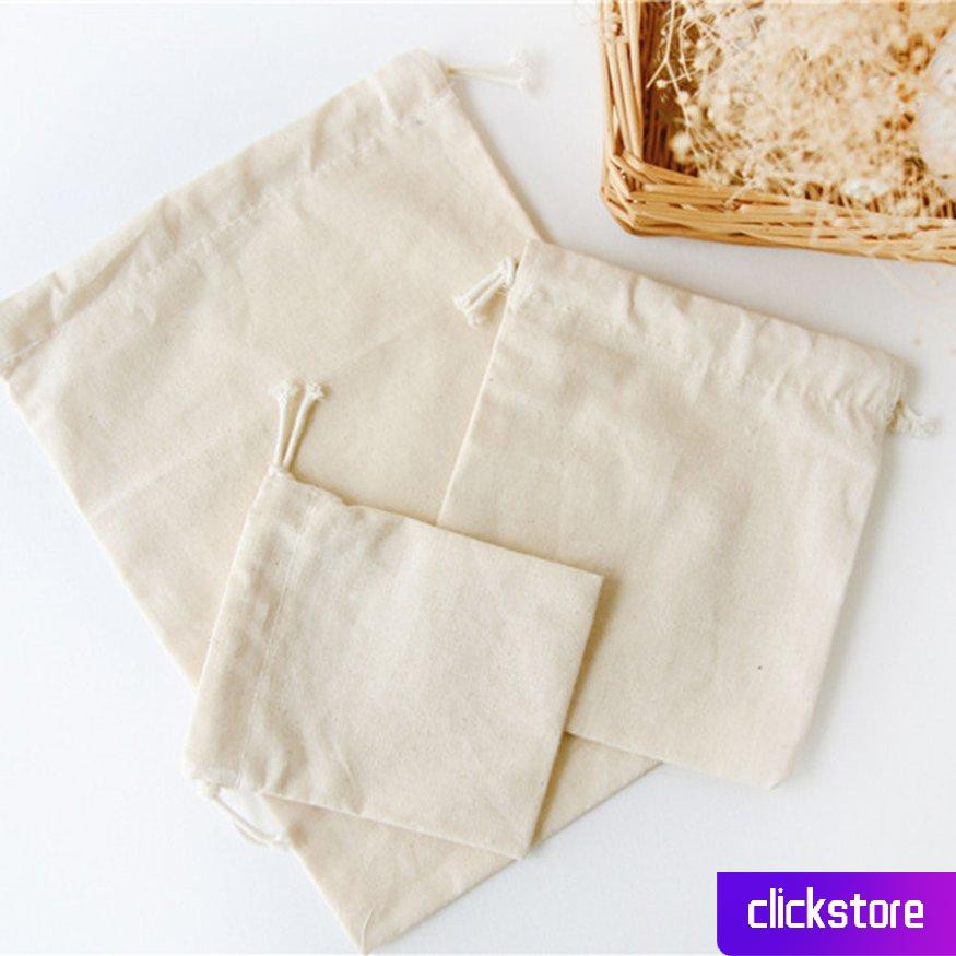 Túi Dây Rút Cotton Màu Sắc Ngọt Ngào