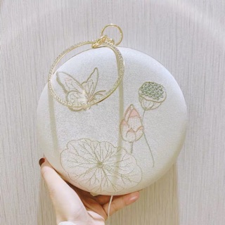 Clutch bóp ví cầm tay hoa sen mãv205