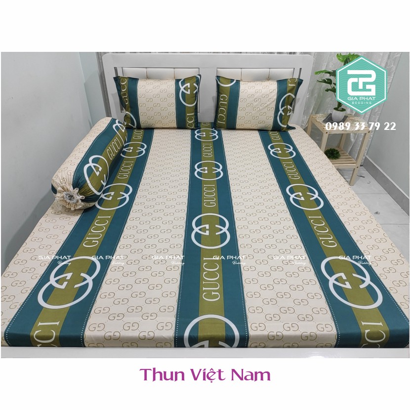 [Link 1_ kẻ sọc ] Ga lẻ thun lạnh Việt Nam cao cấp ( Đủ kích thước, không áo gối)