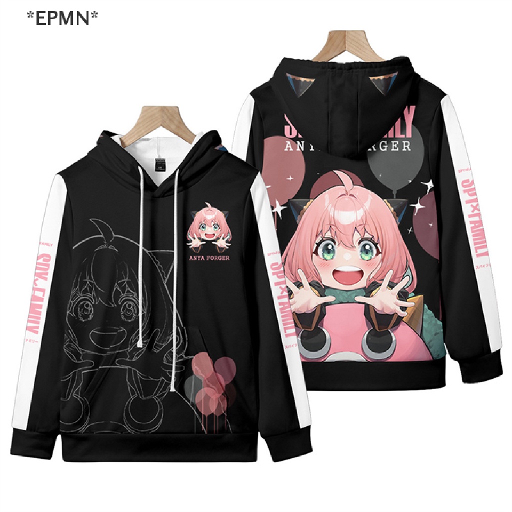 Epmn Áo Hoodie Mềm Hóa Trang Nhân Vật Loid Anya Yor Forger Phim Spy X Cho Gia Đình