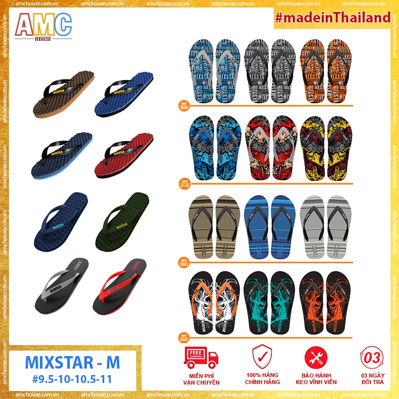 Dép tông lào, Dép kẹp nam Thái Lan siêu nhẹ Mixstar - Zenstar - Knight Horse thumbnail