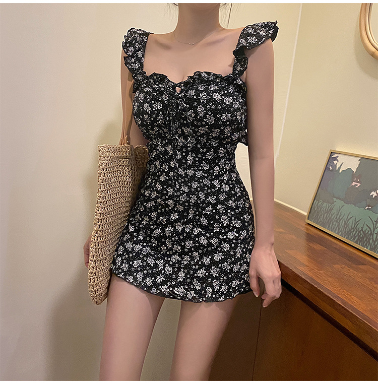 Set Đồ Tắm In Họa Tiết Hoa Phong Cách Hàn Quốc Dành Cho Nữ | BigBuy360 - bigbuy360.vn