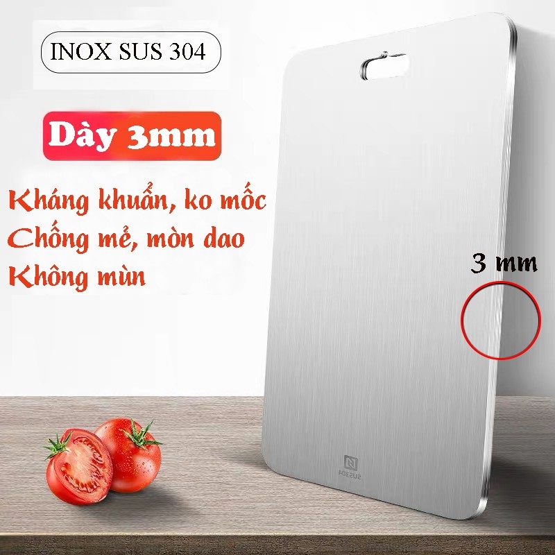 Thớt inox 304 cao cấp kháng khuẩn-chống ẩm mốc độc hại, vệ sinh dễ dàng, tiện lời, an toàn-DATHANG1688