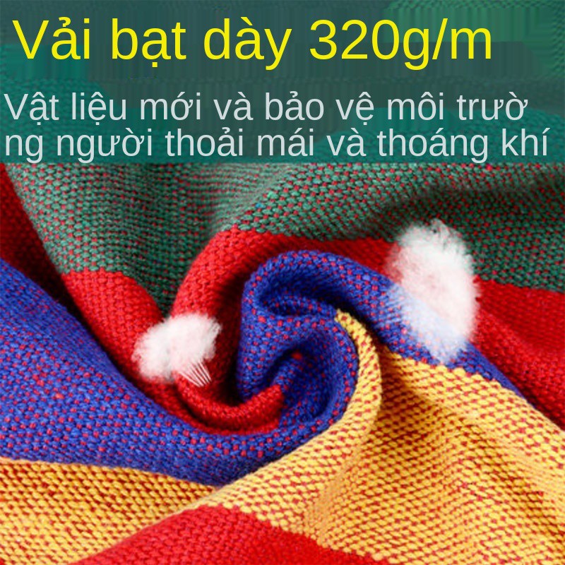 Võng ngoài trời đôi chống lật một tấm vải dày đơn trong nhà sinh viên ký túc xá phòng ngủ đu lười Ghế treo