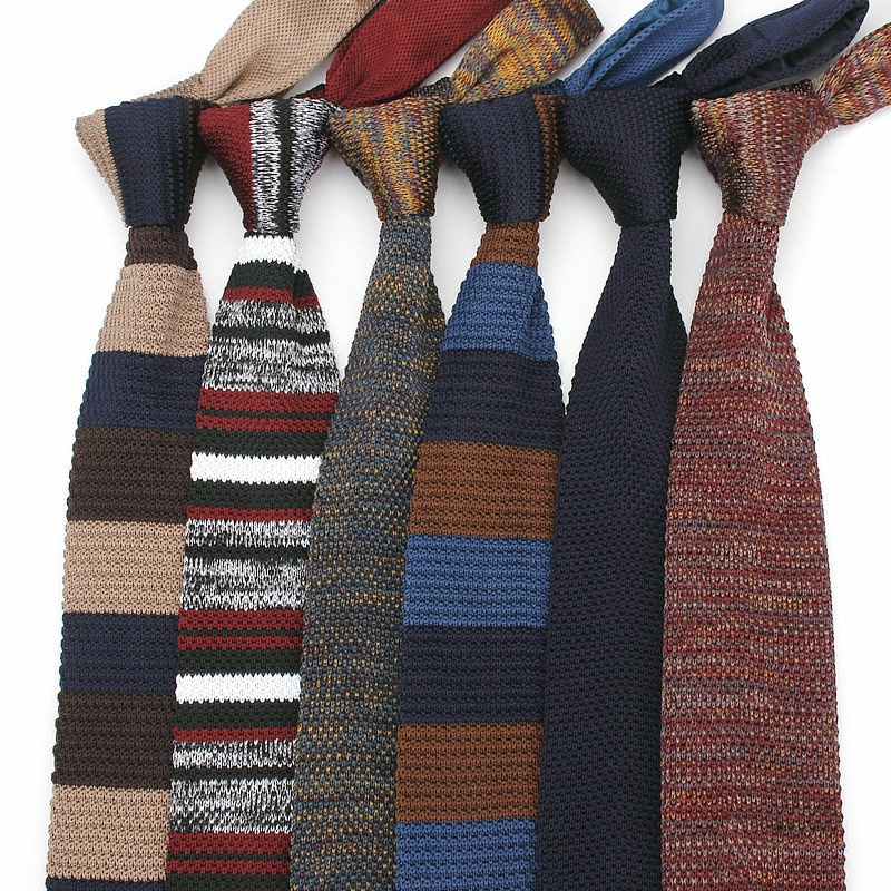 Cà Vạt Dệt Kim 7CM Kẻ Sọc Thời Trang Lịch Lãm Cho Nam