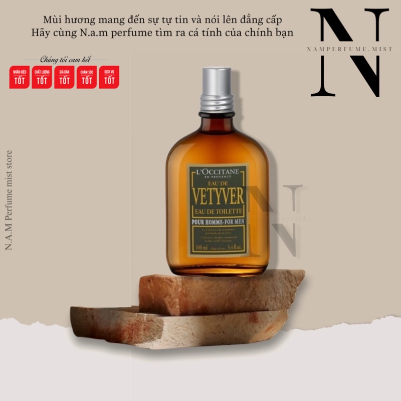 L’Occitane En Provence Eau De Vetyver | Nước Hoa Nam | Trầm ấm , Cá tính