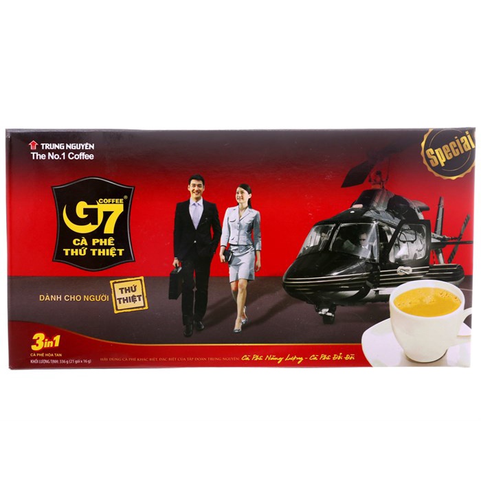 [Bimsuamedau]- Cà Phê Hòa Tan 3in1 G7 Hộp 336g (21 gói x 16g)
