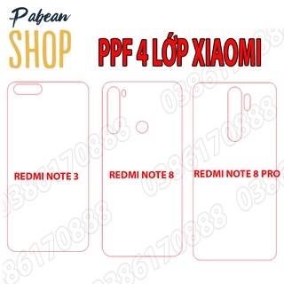 Dán lưng PPF 4 lớp chống va đập cho XIAOMI REDMI NOTE 3 / NOTE 8 / NOTE 8 PRO