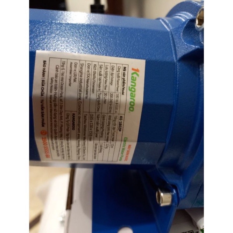 MÁY BƠM NƯỚC TĂNG ÁP ĐIỆN TỬ KANGAROO KG-180ZP
