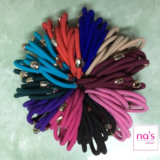 Sỉ thun cột tóc dày trơn Hàn Quốc mềm mịn 100 sợi