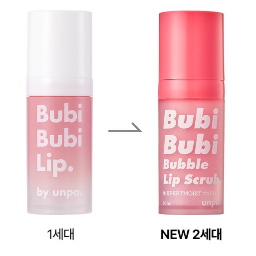 Tẩy tế bào chết môi Unpa Bubi Bubi Lip #001 12ml