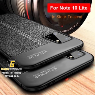 Ốp lưng Samsung Galaxy Note 10 Lite silicon giả da Auto Focus