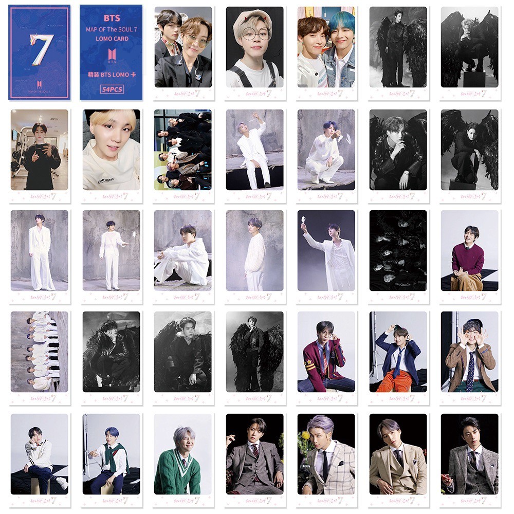 Set 54 ảnh thẻ lomo in hình các thành viên nhóm nhạc Kpop BTS 7