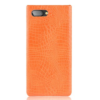 For BlackBerry Key 2 Case Luxury Vintage Crocodile Pattern PU Leather